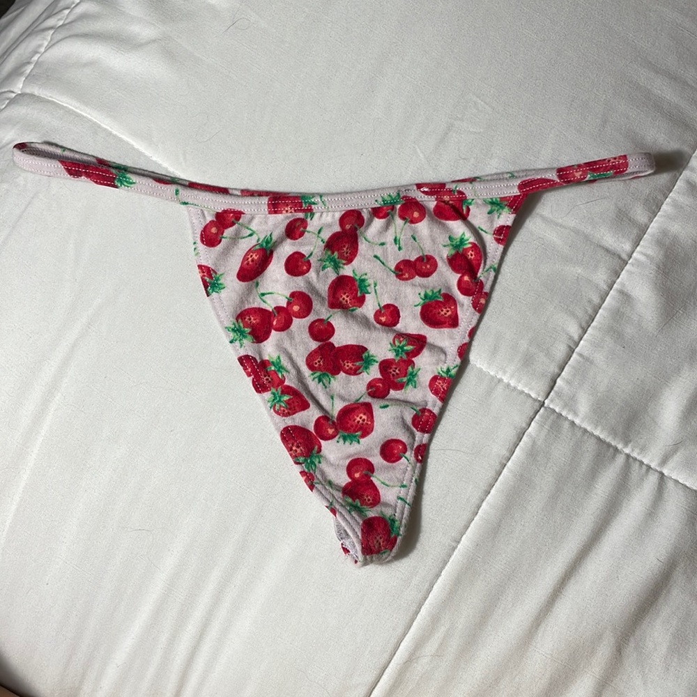 Victoria secret strawberry g string